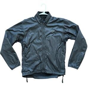 OUTDOOR RESEARCH Fleece Lined 100% Nylon Lightweight Jacket in Black  MEN'S M